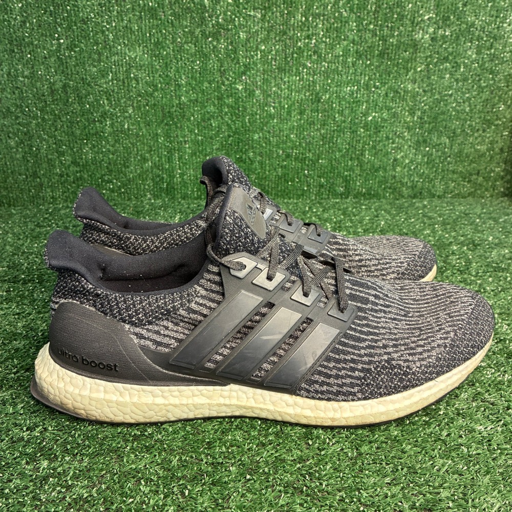 Adidas Ultra Boost 3.0 Primeknit Running Sneaker Core Black White Oreo Mens 13